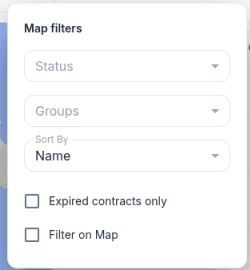 Expired contracts only map filter